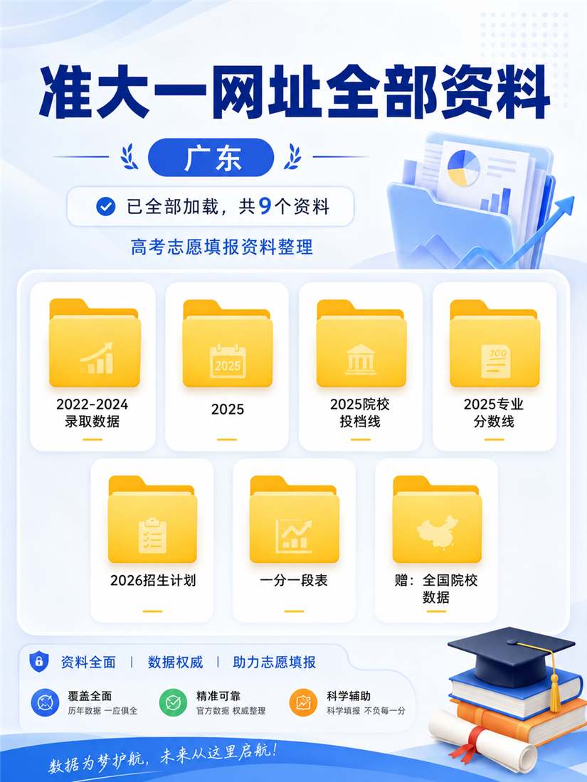 广东高考志愿填报资料预览
